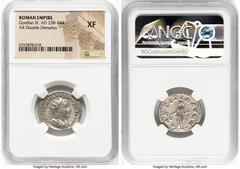 Ancients Ancient Lots ANCIENT LOTS. Roman Imperial. Gordian III (AD 238-244). Lot of four (4) AR antoniniani. NGC XF. 1) Gordian III (AD 238-244). AR antoninianus. NGC XF. 2) Gordian III (AD 238-244).