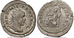 Ancients Ancient Lots ANCIENT LOTS. Roman Imperial. Philip I (AD 244-249). Lot of five (5) AR antoniniani. NGC VF-XF, brushed. 1) Philip I (AD 244-249). AR antoninianus. NGC XF. 2) Philip I (AD 244-24