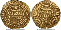 Crusader States Tripoli. Anonymous gold Dinar (Bezant) ND (1187-1260) AU Details (Edge Filing) NGC, A-730. 3.44gm. Imitating Fatimid al-Amir Dinar. Third phase. HID05401242017 © 2024 Heritage Auctions