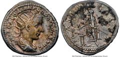 Ancients Roman Imperial Gordian III (AD 238-244). AR antoninianus (21mm, 6h). NGC VF. Rome, AD 240. IMP CAES M ANT GORDIANVS AVG, radiate, draped, and cuirassed bust of Gordian III right, seen from be