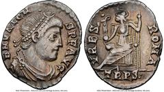 Ancients Roman Imperial Ancients Valens, Eastern Roman Empire (AD 364-378). AR siliqua (18mm, 6h). NGC Choice VF. Trier, ca. AD 375-378. D N VALEN-S P F AVG, pearl-diademed, draped, and cuirassed bust