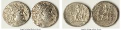 Ancients Ancient Lots ANCIENT LOTS. Greek. Seleucid Kingdom. Alexander II Zabinas (128-122 BC). Lot of two (2) AR tetradrachms. VG-Fine. Includes: Two AR tetradrachms of Alexander II Zabinas, diademed