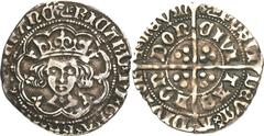 Richard III (1483-85) Groat ND, S-2156, North-1679 (scarce), Boar's Head 2 mm, London, uncertified, a pleasing VF with a clear portrait, initial mark, king's name, and about half of the obverse legend