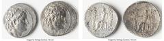 Ancients Ancient Lots ANCIENT LOTS. Greek. Seleucid Kingdom. Alexander II Zabinas (128-122 BC). Lot of two (2) AR tetradrachms. VG-Fine. Includes: Two AR tetradrachms of Alexander II Zabinas, diademed