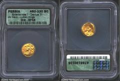 Lydia, Persian Imperial Coinage. Circa 450-330 B.C. AV daric. Bearded archer right in kneeling-running attitude, holding spear and bow/Oblong incuse. 7.88 g. Head (The Coinage of Lydia and Persia) pla