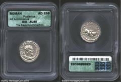 Pupienus, A.D. 238. AR antoninianus. Radiate, cuirassed and draped bust right of Pupienus/Clasped hands. RIC 10(a) [as Scarce], C. 4. AU55 ICG, well-detailed portrait. From the Collection of Dr. Josep