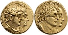 Ptolemy II Philadelphus (285-246 BC). AV mnaieion or octadrachm (25mm, 27.79 gm, 12h). Alexandria, ca. 270-261 BC. AΔEΛΦΩN, conjoined diademed busts of Ptolemy II and Arsinöe II right; Ptolemy draped,