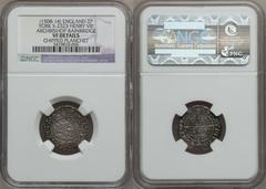 Henry VIII (1508-14) Half Groat ND, S-2323, York mint, keys below reverse shield for Archbishop Bainbridge, VF Details "chipped planchet" NGC, but an entirely normal coin, the portrait good and sharp,