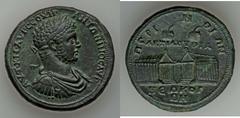 THRACE. Perinthus. Caracalla (AD 198-211). AE medallion (42mm, 36.48 gm, 12h).  AVT K M AYP CEOVEP ANTΩNINOC AVG, laureate, draped and cuirassed bust of Caracalla right /  ΠERI-N-ΘIΩN, ARTIAΠYTIA NEΩ 