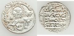 Seljuqs and Artuqids, lot of two (2) bronze and one (1) silver coins.  Includes: (1) Seljuq of Rum, Kaykhusraw II, silver dirham (3.00g, 21mm), Sivas 639, lion & sun, A-1218. // (2) Artuqid of Mardin,