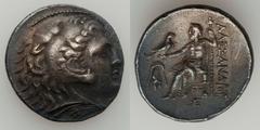 MACEDONIAN KINGDOM. Alexander III the Great (336-323 BC). Lot of five (5) AR tetradrachms.  All coins: Head of Heracles right, wearing lion's skin headdress / Zeus seated left, holding eagle and scept