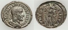 ROMAN EMPIRE. Maximinus I Thrax - Gordian III. Lot of two (2) AR denarii. Includes: (1) Maximinus I Thrax (AD 235-238). Rome, AD 235-236. Laureate, draped bust right / Fides standing left between stan