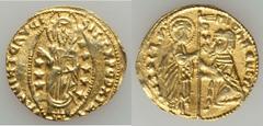 Chios. Michael Steno gold Zecchino No Date (1400-1413), Fr-2d, VF/XF, weakly struck in parts. Struck in the style of the Venetian Ducats circulating at the time.