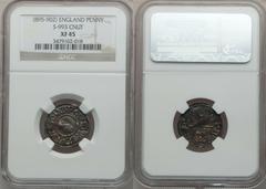 Viking Coinage Cnut (895-915) Penny ND, S-993, Cunnetti type, XF45 NGC, boldly struck with rich gray patina, a premium coin. For centuries, beginning about 800, Viking invaders colonized along the eas