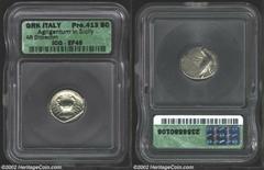 Sicily, Akragas, before 413 B.C., AR didrachm, Eagle standing right/Crab above grain-ear, Cf. SNG Cop 39 (eagle left), EF45 ICG, a seldom-seen grade for this usually well-circulated coin, The crab of 
