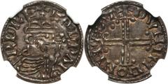 Great Britain Edward the Confessor (1042-66) Penny ND, Hammer Cross type, S-1182, North-828, moneyer Duninc of Hastings, MS63 NGC, an elegant coin having bold details, an excellent detailed portrait, 
