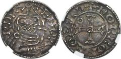 Edward the Confessor (1042-66) Penny ND, S-1179, North-825, Pointed Helmet type, moneyer Beorn of York, AU58 NGC, a thoroughly delightful penny, of sound metal on a nearly perfect flan, every element 