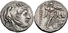 PTOLEMAIC EGYPT. Ptolemy I Soter, as satrap (323-305 BC). AR tetradrachm (29mm, 15.70 gm, 12h). Ptolemaic weight standard. Alexandria, ca. 311/0-305 BC. Diademed head of the deified Alexander right, w