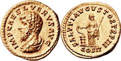Lucius Verus (AD 161-169). AV aureus (20mm, 7.29 gm, 6h).  Rome, AD 162-163. IMP CAES L VERVS AVG, bareheaded, draped and cuirassed bust of Verus left / SALVTI AVGVSTOR TR P III, Salus standing left, 