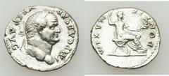 Vespasian (AD 69-71). Lot of three (3) AR denarii. All laureate head right. Reverses: (1) Ceres seated left, holding corn ears, poppy and torch (RIC 1062, RSC 550) // (2) Vespasian seated left, holdin