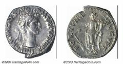 Nerva, 96-98 A.D., AR denarius, (3.48g.), Laureate head right/Fortune standing left. A great coin in very collectable condition of a fairly scarce coin.