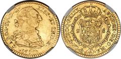 Charles IV gold 2 Escudos 1789 Mo-FM XF40 NGC, Mexico City mint, KM131, Cal-354. Wholesome and attractive for the assigned grade with even, limited wear on the higher points, the expected contact mark
