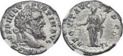 Pertinax (AD 193). AR denarius (19mm, 3.26 gm, 7h). Rome, January-March AD 193. IMP CAES P HELV - PERTIN AVG, laureate head of Pertinax right / AEQVIT AVG - TR P COS II, Aequitas standing left holding
