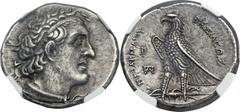 PTOLEMAIC EGYPT. Ptolemy I Soter (305-282 BC). AR tetradrachm (27mm, 14.26 gm, 12h). Alexandria, ca. 300-285 BC. Diademed head right, wearing aegis around neck, tiny Δ behind ear / BAΣIΛEΩΣ ΠTOΛEMOY, 
