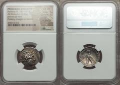 PTOLEMAIC EGYPT. Ptolemy VI Philometor (163-145 BC). AR didrachm (6.88 gm). NGC Choice VF 4/5 - 3/5, light graffito. Uncertain Cypriot mint. Diademed head of Ptolemy I right / Eagle standing left on t