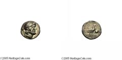 Lycia, Oinoanda. After 188 B.C. AR Didrachm (20 mm, 8.06 g). Year 3 (186/5 B.C.?). Laureate head of Zeus right; lotus-tipped sceptre over shoulder / Eagle standing right on winged thunderbolt, wings c