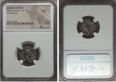 Ancients Didius Julianus (AD 193). AR denarius. NGC VG. Rome, March-May AD 193. IMP CAES M DID IVLIAN AVG, laureate head of Julianus right / RECTOR ORBIS, Didius Julianus, togate, standing left, holdi