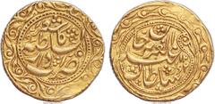 Islamic Dynasties Xinjiang Rebellions. Ya'qub Beg (AH 1282-1294 / AD 1865-1877) gold Tilla AH 1292 (1875/6) XF, Kashgar mint, 3.63g, KM-C37-2.6, A-M3090.2. Citing Abd al-Aziz. A rare offering of this 