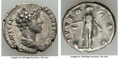 Ancients Ancient Lots ANCIENT LOTS. Roman Imperial. Marcus Aurelius (AD 139-161). Lot of two (2) AR denarii. About VF-VF. Lot includes: Marcus Aurelius as Caesar, AR denarius - Juventas standing Marcu