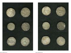 European Medieval Silver Mixture, Ancona-Italy Grosso Biaggi 34, VF, Denmark Penning of Cnut, holed and plugged, Mallorca Diner, 1276-1285, VF, Lorraine Quart de plaque, 1508-1544, two examples, VF, g