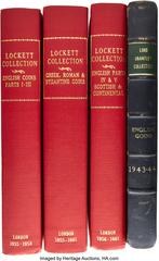 Great Britain A Four Book Lot of the 1955-61 Lockett Collection and the 1943-44 Lord Grantley Collection, (1) R. C. Lockett Collection, English Coins Parts I-III, sold by Glendining & Co. in three sal