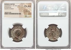 Ancients Ancient Lots ANCIENT LOTS. Roman Imperial. Tetrarchic Era. AD 284-310. Lot of three (3) BI folles. NGC AU-Choice AU. Lot includes: Diocletian (AD 284-305). BI follis. Genius reverse. NGC AU. 