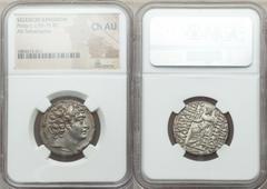 Ancients Greek SELEUCID KINGDOM. Philip I Philadelphus (ca. 95/4-76/5 BC). AR tetradrachm. NGC Choice AU. Unattributed lifetime issue of Northern Syria or Cilicia. Diademed head of Philip I right, bea