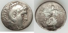 Ancients Greek MACEDONIAN KINGDOM. Alexander III the Great (336-323 BC). AR tetradrachm (14.05 gm). Fine, porosity, countermark. Late posthumous issue of Lydia, Phaselis, dated CY 8 (211/0 BC). Head o