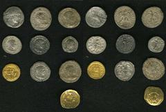 Lot of ten miscellaneous AV and AR coins. Includes: Ptolemaic Kingdom. Ptolemy XII or Cleopatra VII. AR tetradrachm. Year 30 of Ptolemy or year 1 of Cleopatra // Syria, Seleucis and Pieria. Antioch. P