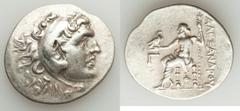 Ancients Greek LYCIA. Phaselis. Ca. 336-323 BC. AR tetradrachm (16.83 gm). Choice VF. Posthumous issue in the name and types of Alexander III the Great of Macedon, dated Civic Year 3 (216/5 BC). Head 