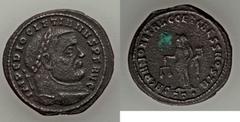 Ancients Ancient Lots ANCIENT LOTS. Roman Imperial. Tetrarchic Era. Lot of four (4) BI folles. Fine-VF.  Lot includes: Diocletian (AD 284-305). BI follis. Ticinum. Head of Diocletian right / Moneta st