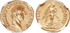 Ancients Ancients Claudius I (AD 41-54). AV aureus (18.5mm, 7.70 gm, 12h). NGC XF 5/5 - 4/5. Rome, AD 41-42. TI CLAVD • CAESAR • AVG • P • M • TR • P •, laureate head of Claudius I right / PACI-AVGVST