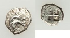 Ancients Ancient Lots ANCIENT LOTS. Greek. Ca. 5th-4th centuries BC. Lot of two (2) AR fractions. VF. Includes: Thracian Islands, Thasos, AR obol, two dolphins // Thracian Islands, Thasos, AR obol, sa
