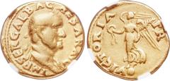 Ancients Galba (AD 68-69). AV aureus (19mm, 7.15 gm, 5h). NGC Choice Fine 5/5 - 4/5. Rome, ca. July AD 68-January AD 69. IMP SER GALBA CAESAR AVG, laureate bust of Galba right, drapery on left shoulde