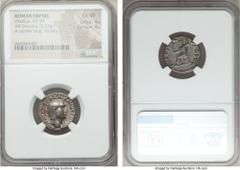 Ancients Vitellius (AD 69). AR denarius (18mm, 3.27 gm, 6h). NGC Choice VF 4/5 - 4/5.  Rome, July-December AD 69. A VITELLIVS GERMANICVS IMP, laureate head of Vitellius right / IVPPITER VICTOR, Jupite