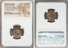 Ancients Balbinus (AD 238). AR denarius (19mm, 3.48 gm, 7h). NGC AU 4/5 - 4/5. Rome. IMP C D CAEL BALBINVS AVG, laureate, draped, cuirassed bust of Balbinus right, seen from front / P M TR P-COS II P 