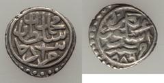 Islamic Dynasties Ottoman Empire. Mehmed II (2nd Reign, AH 855-886 / AD 1451-1481) silver Akce AH 886 (AD 1481/2) XF/AU - flatly struck,  Uskub mint (in Macedonia), 0.75g, 11mm, Fifth Series, A-1308.5