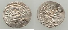 Islamic Dynasties Ottoman Empire. Mustafa I (2nd Reign, AH 1031-1032 / AD 1622-1623) silver Akce ND (AH 1031 / AD 1622) UNC - holed, Misr mint (in Egypt), 0.33g, 12.5mm, KM21, A-1368 (R), ICV-3201, Pe