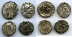 Ancients Ancient Lots ANCIENT LOTS. Mixed. Seleucid, Parthian and Roman Empires. Lot of four (4) AR drachms. Fine-VF. Includes: PARTHIAN KINGDOM. Phraates IV (ca. 38-2 BC). AR drachm // SELEUCID KINGD