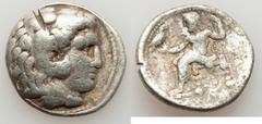 Ancients Ancient Lots ANCIENT LOTS. Greek. Macedonian and Seleucid Kingdoms. Ca. 336-281 BC. Lot of five (5) AR tetradrachms. VG-Fine, test cuts, bankers punches. Includes: (3) Macedonian Kingdom, Ale